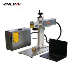 New design Gold silver engraving with rotary 20w fiber laser marking machine